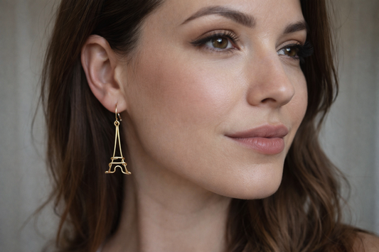 Boucles d’oreilles Tour Eiffel élégantes – Bijou inspiré de Paris