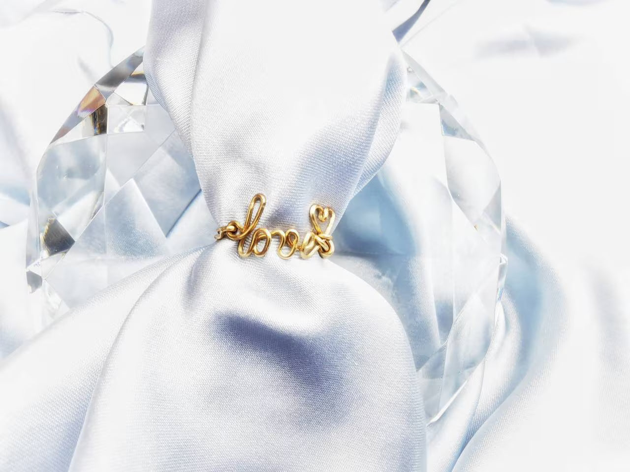 Bague prénom personnalisée en fil doré