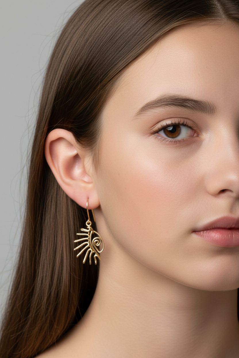 Ces boucles d’oreilles allient à la fois originalité et sophistication